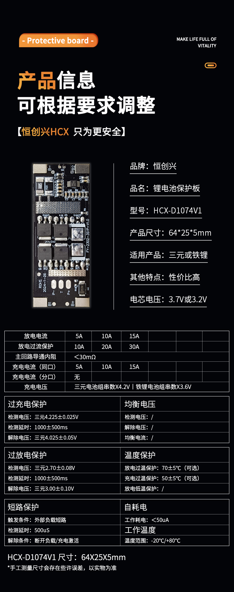 D1074V1 3串20A路燈照明保護(hù)板(圖1)